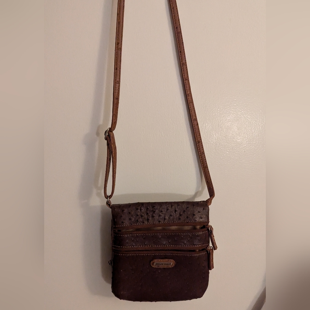 Leather crossbody messenger bag - Picture 2 of 10
